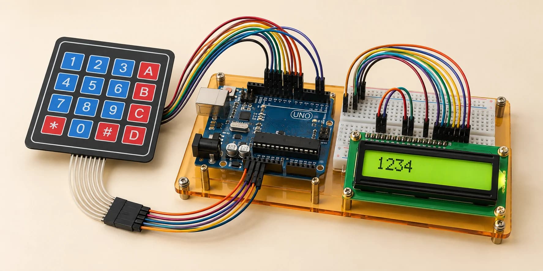 Arduino keypad project with an LCD readout